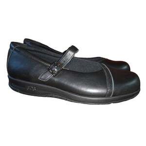 SAS San Antonio Shoes Clare NonSlip Mary Jane Loafer Black Womens 9.5 Narrow EUC
